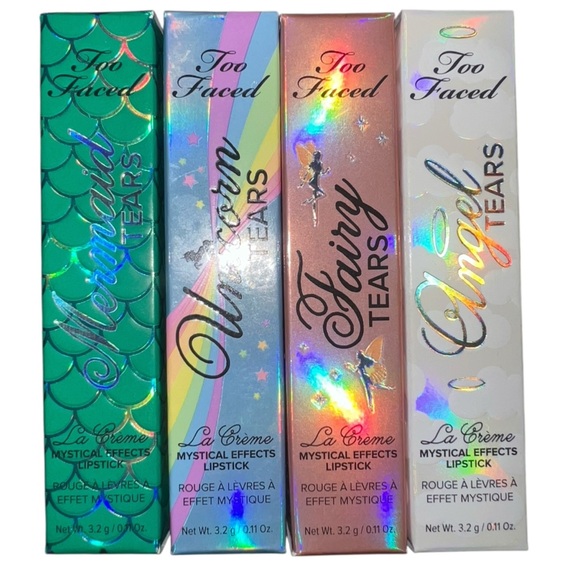 Too Faced Other - RARE!🦄🧜‍♀️NWB Too Faced La Crème Mystical Effects Lipstick Collection FULL SET!
